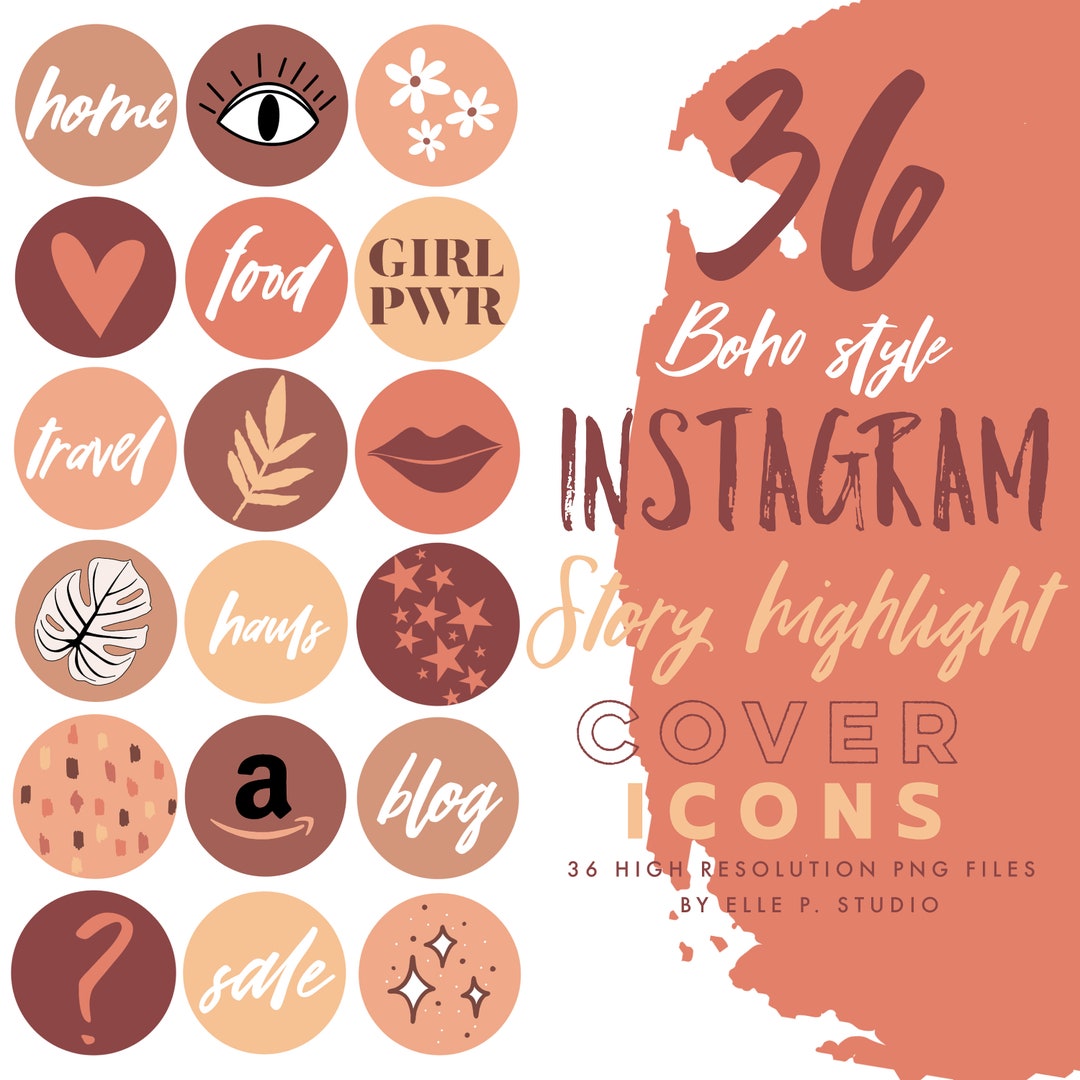Boho Instagram Highlight Covers / Abstract Instagram Highlight Covers ...