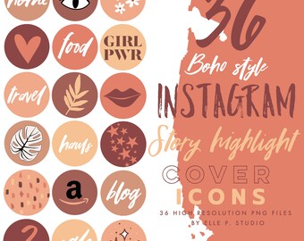 Boho Instagram Highlight Covers / Abstract Instagram Highlight Covers / Modern Instagram Highlight Covers