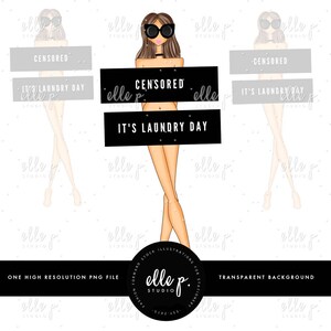 NOWA Laundry Day Elle P. Doll - Idealna do wydrukowania i użycia jako naklejka do planera! Najpierw widziana w naszym sklepie!