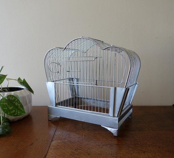 Petite Cage à Oiseaux Vintage Décorative En Métal