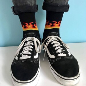 Fire Socks with hot flames image 3