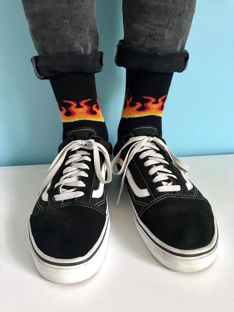 Fire Socks with hot flames image 3