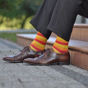 Warm Stripes Dress Socks