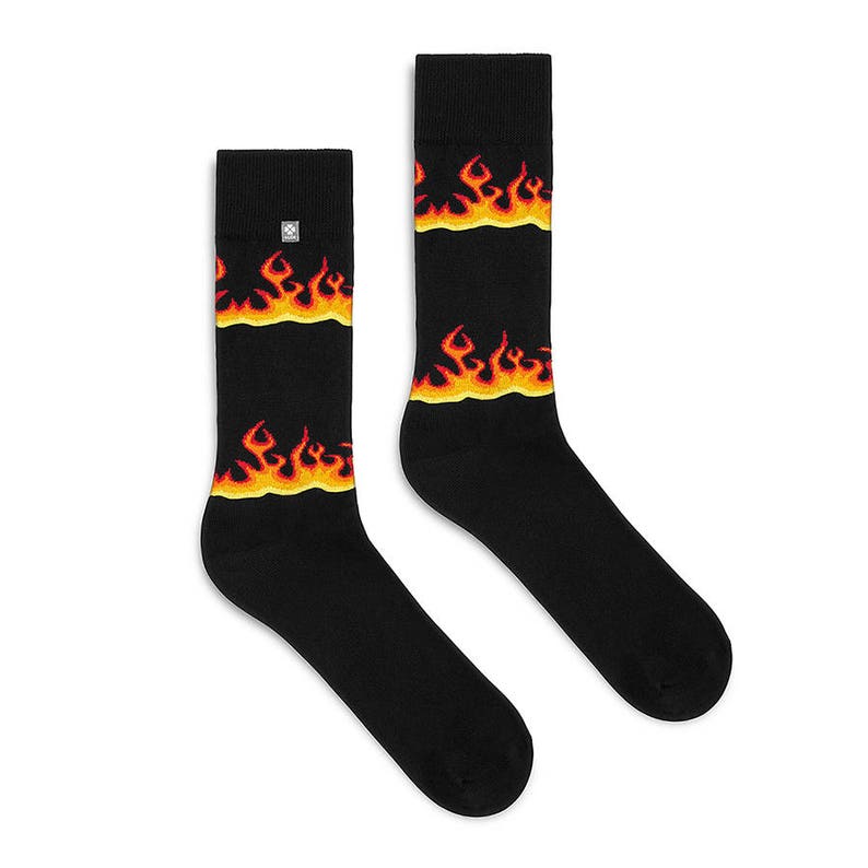 Fire Socks with hot flames image 1