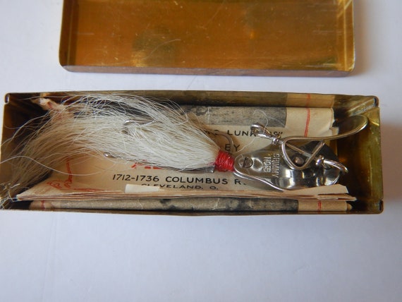 vintage al foss no 3 shimmy wiggler in metal box complete etsy etsy