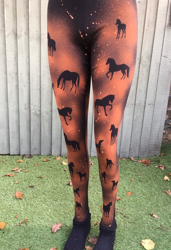 Girls horse leggings discount