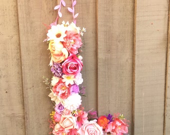 Flower Letter Decor | Etsy