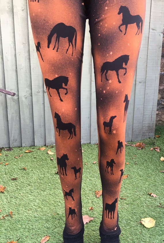 Girls horse leggings discount