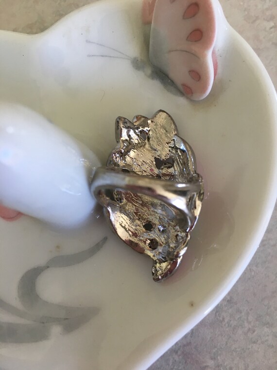 Statement ring, party ring, pink, green, red ring… - image 5