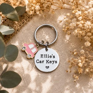 New Driver Gift, First New Car Personalised Keyring