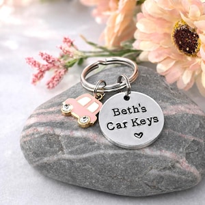 New Driver Gift, First New Car Personalised Keyring