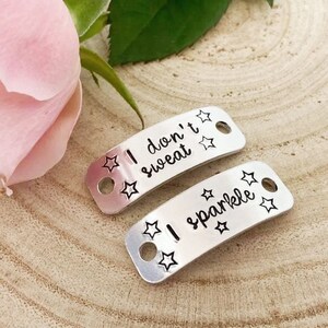 Running Shoe Tag If You Believe in Yourself Anything is Possible Personalised Trainer Tags Hand Stamped Trainer Tags Marathon Running Gift