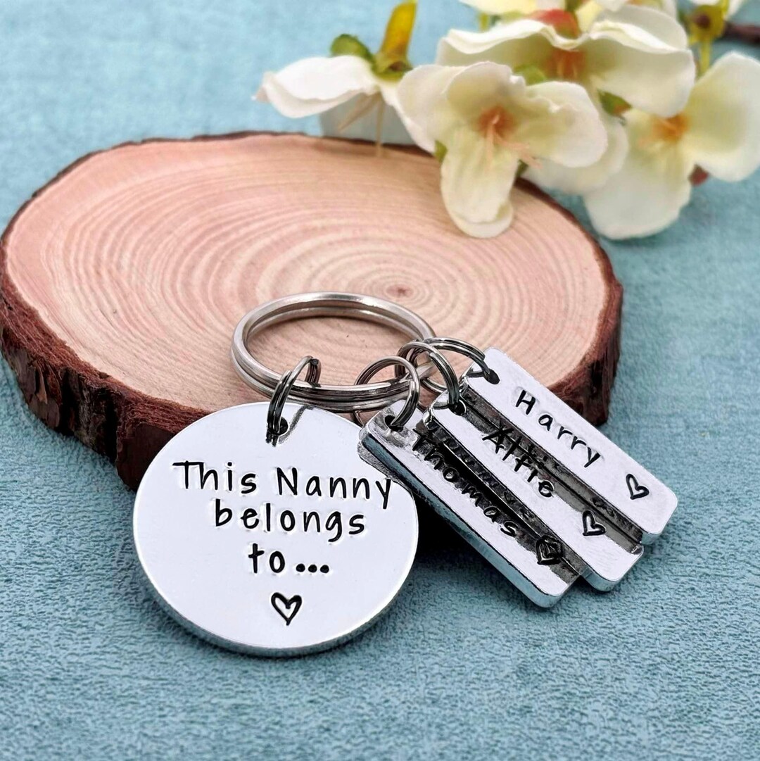 Key Rings Nanny Nanny Keyring, This Nanny Belongs To, Personalised Mother's Day Gift - Etsy