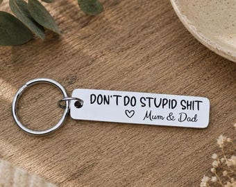 Funny Student Gift, New Driver Keyring, Going to Uni Gift, First Car Gift, Leaving Home Gift from Mum Dad
