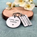 Personalised Daddy Keyring, Love You Daddy, Perfect Father's Day Gift for Dad Grandad product logo