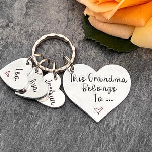 Grandma Keyring, This Grandma Belongs To Personalised Keyring, Nanny, Mummy Gift, Mother's Day Gift