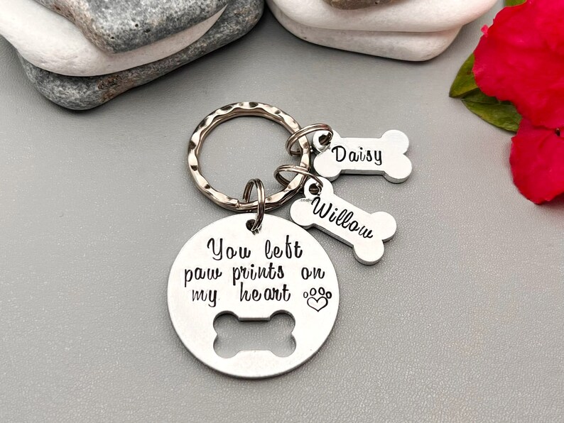 Pet Memorial Keyring Keychain Dog Loss Jewellery You Left Etsy