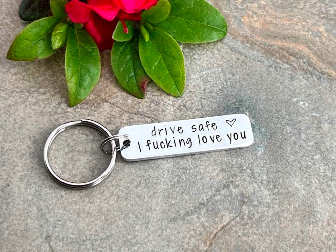 New Driver Keyring, Drive Safe Personalised Keyring, Rude Funny