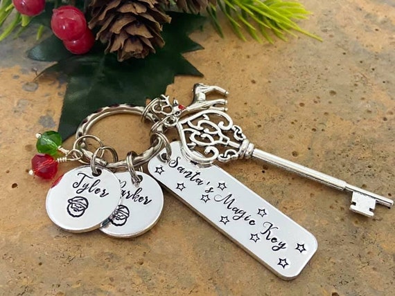 Santa's Magic Key, Personalised Santa Key, Christmas Keepsake Decoration,  Personalised Christmas Gift - .de