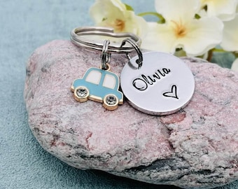 New Driver Keyring, First Car Gift,  Just Passed Personalised Keyring