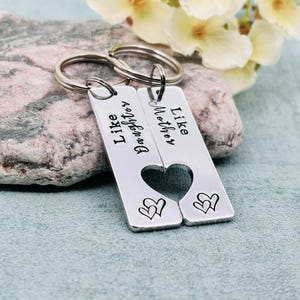 Mother & Daughter Gift, Like Mother Like Daughter Keyrings, Mother&#39;s Day Gift