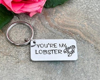 You're My Lobster Keyring, Boyfriend Gift, Personalised Keyring, Wedding, Anniversary, Valentine's Gift