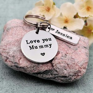 Mummy Keyring, Love You Mummy, Personalised Mother&#39;s Day Gift