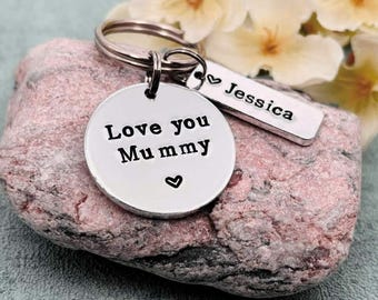 Mummy Keyring, Love You Mummy, Personalised Mother's Day Gift