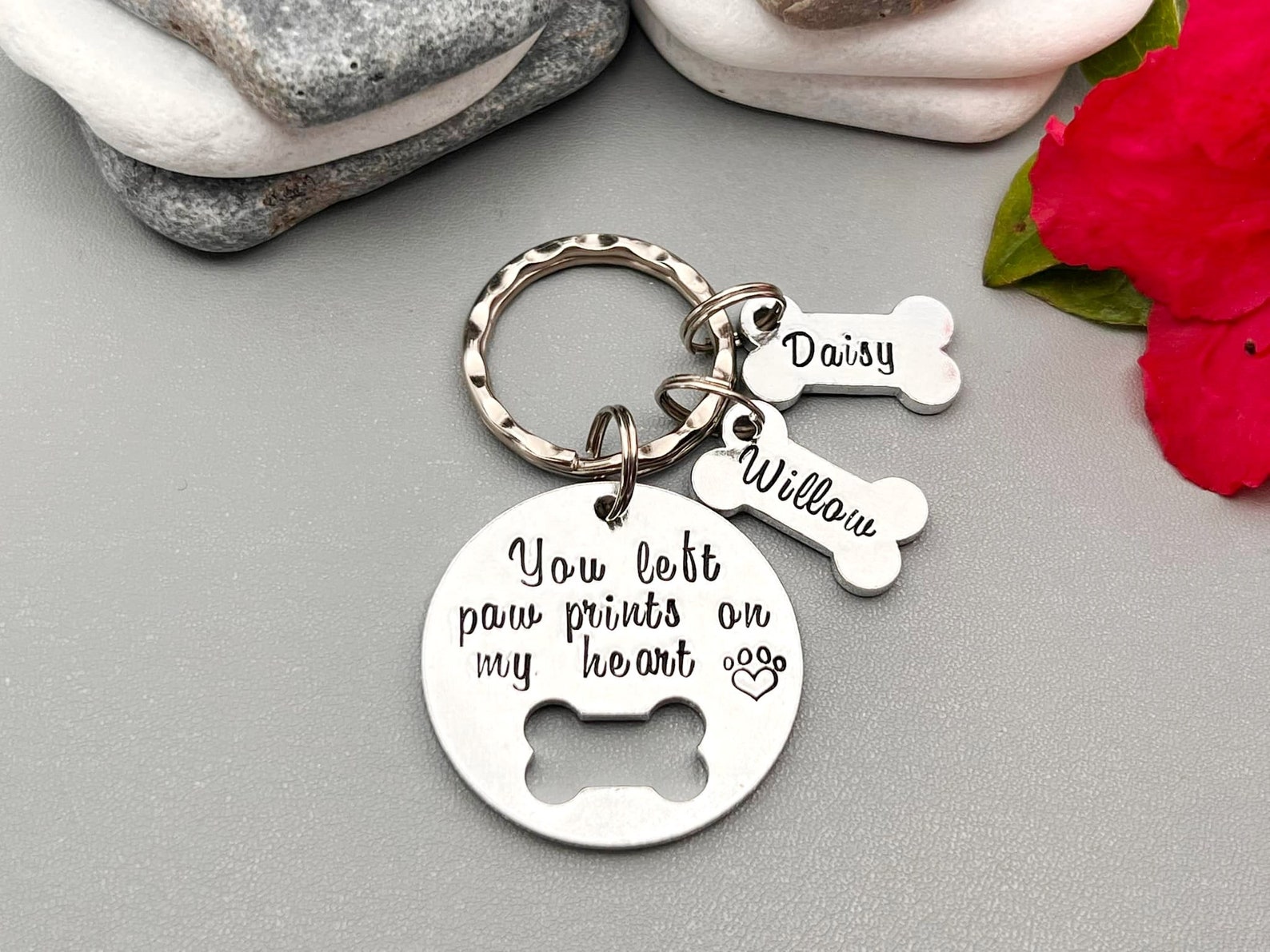 Pet Memorial Keyring Keychain Dog Loss Jewellery You Left Etsy