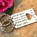 Couples Keyrings, Coordinate Keychains, Wedding, Anniversary, Boyfriend, Valentine's Gift, Hand Stamped Personalised Keyrings Keychains
