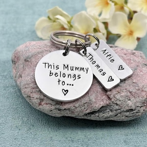 Mummy Keyring, This Mummy Belongs To, Personalised Mother&#39;s Day Gift