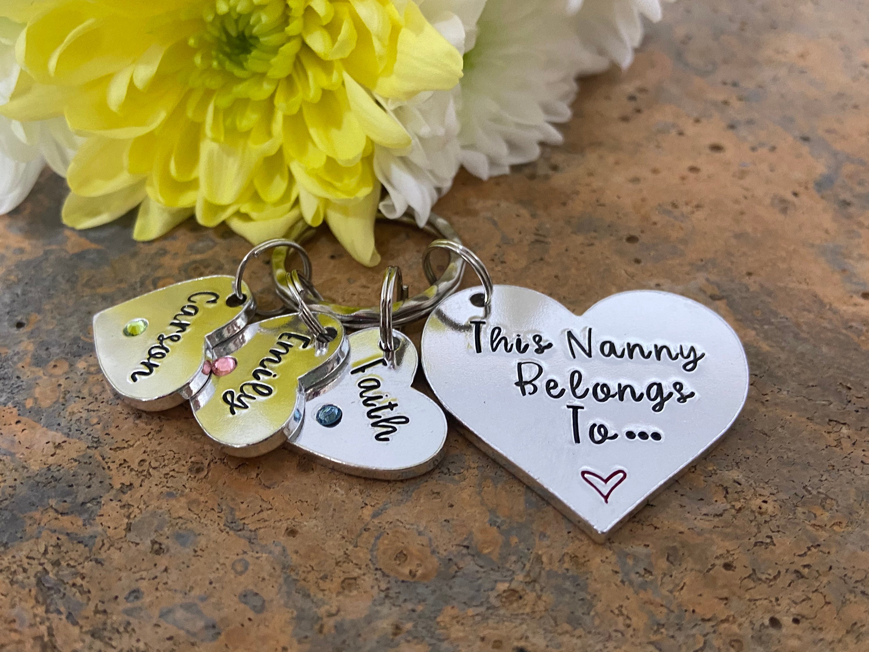 Key Rings Nanny Nanny Keyring This Nanny Belongs to Personalised Keyring With - Etsy UK