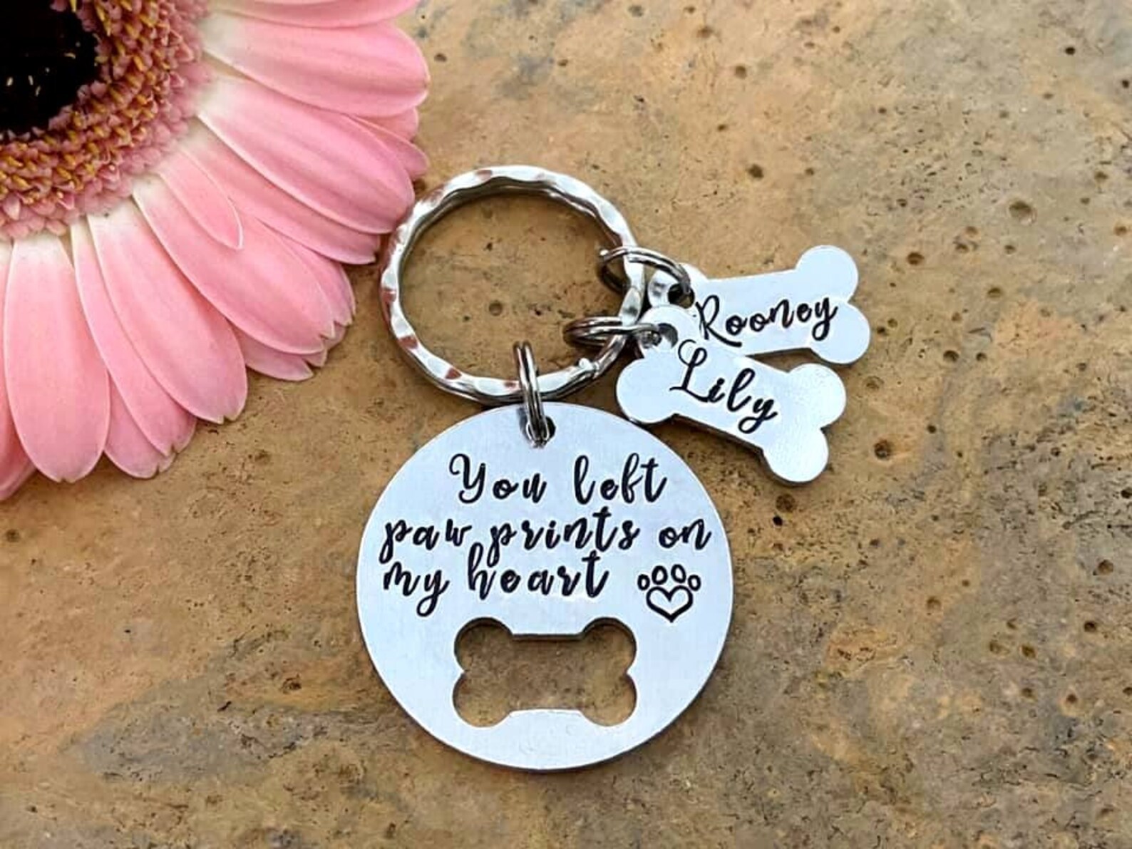 Pet Memorial Keyring Keychain Dog Loss Jewellery You Left Etsy