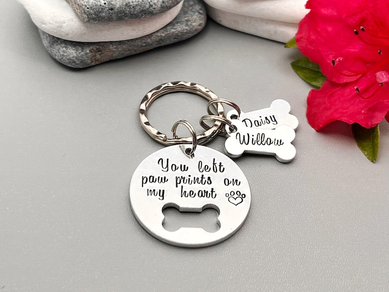 Pet Memorial Keyring Keychain Dog Loss Jewellery You Left Etsy