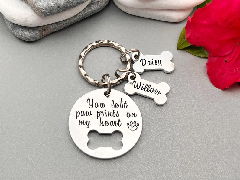Pet Memorial Keyring Keychain Dog Loss Jewellery You Left Etsy