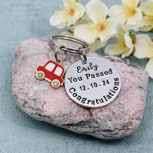 New Driver Keyring, First Car Gift,  Just Passed Personalised Keyring