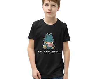 Eat. Sleep. Repeat. Youth Short Sleeve T-Shirt