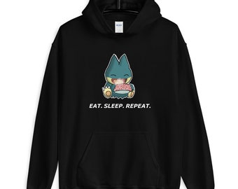 Eat. Sleep. Repeat. Pocket Monster Unisex Hoodie