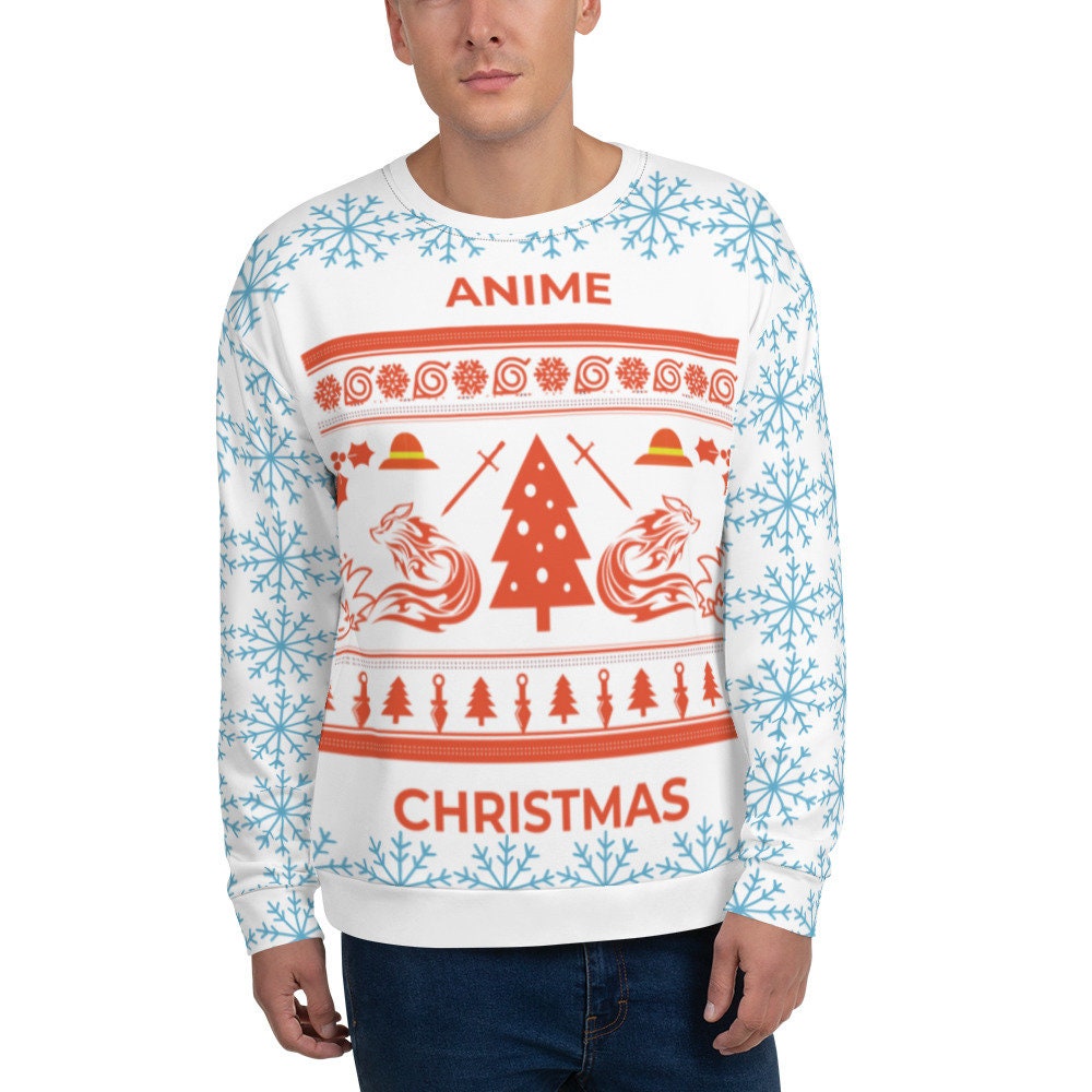 ugly christmas sweater anime