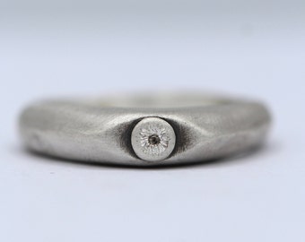 Intuitive Eye Silver Signet Ring