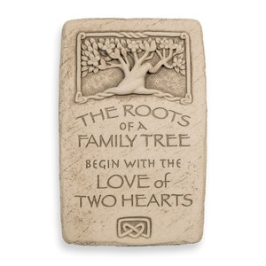 Family Tree Wall Decor, Anniversary Gift, Wedding Gift Stone Art, Roots ...