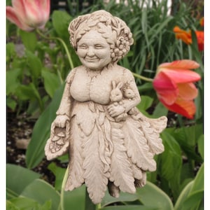 Mother Nature Fairy Garden Plaque, Mother Nature Art Sculpture, Mother Nature Stone Fairy Wall Decor, Mother Nature&#39;s Day Out Gift Plaque