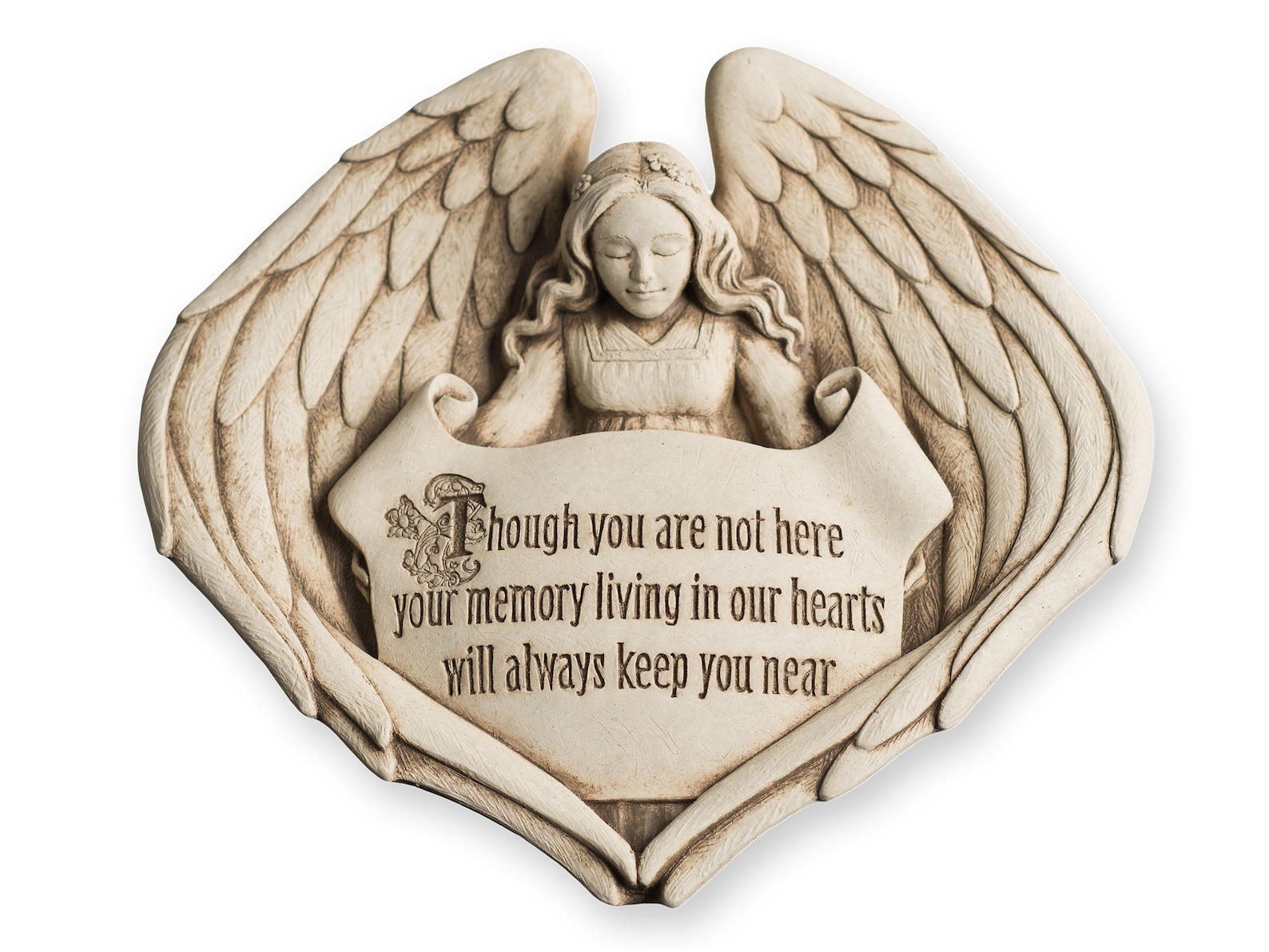 Angel Wings Memorial Plaque Sympathy Angel Garden Stone Etsy