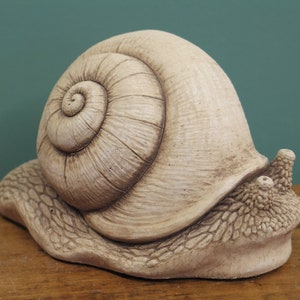Snail Stone Sculpture, Snail Gift, Gastropod Art, Snail Decor Garden Art, Snail Sculpture, Snail Figurine, Gift for a Child, Aquarium Decor