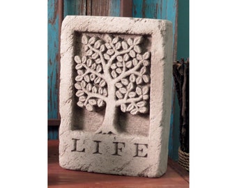 Tree of Life Stone, Tree of Life Sculpture, Tree of Life, Tree Home Decor, Stone Tree Carving, House Warming Gift, Anniversary Gift,