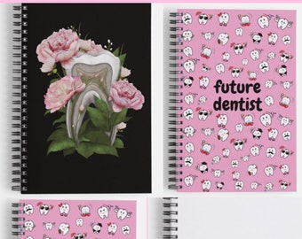 Notebook, dental notebook, dental student gift, future dentist gift, dental nurse gift, dental hygienist gift, dental student essentials