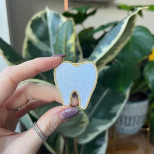 Tooth Iron on Patch, dental iron on patch, dental gift, dentist gift, Iron on patch, dental nurse gift, dental hygienist gift