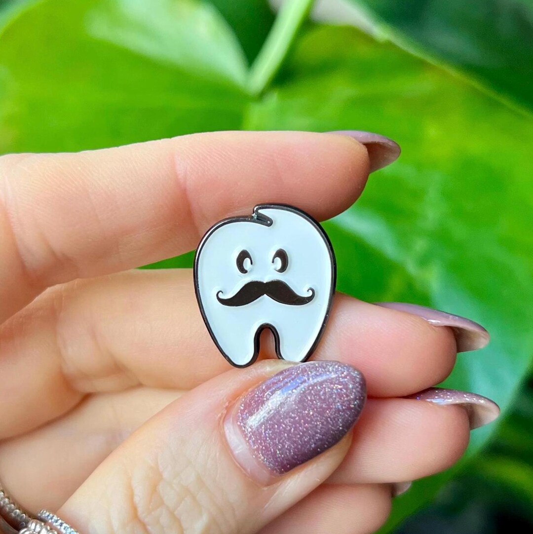 Tooth Enamel Pins: Dentist Gifts, Dental Student Accessory, Dental ...