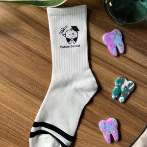 Dental socks, dental graduation gift, dentist gift, future dentist
