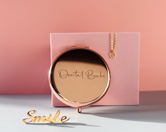 Regalo dental, espejo de bolsillo, regalo para higienista dental, regalo para dentista, regalo para enfermera dental